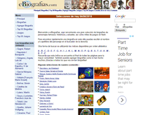 Tablet Screenshot of ebiografias.com